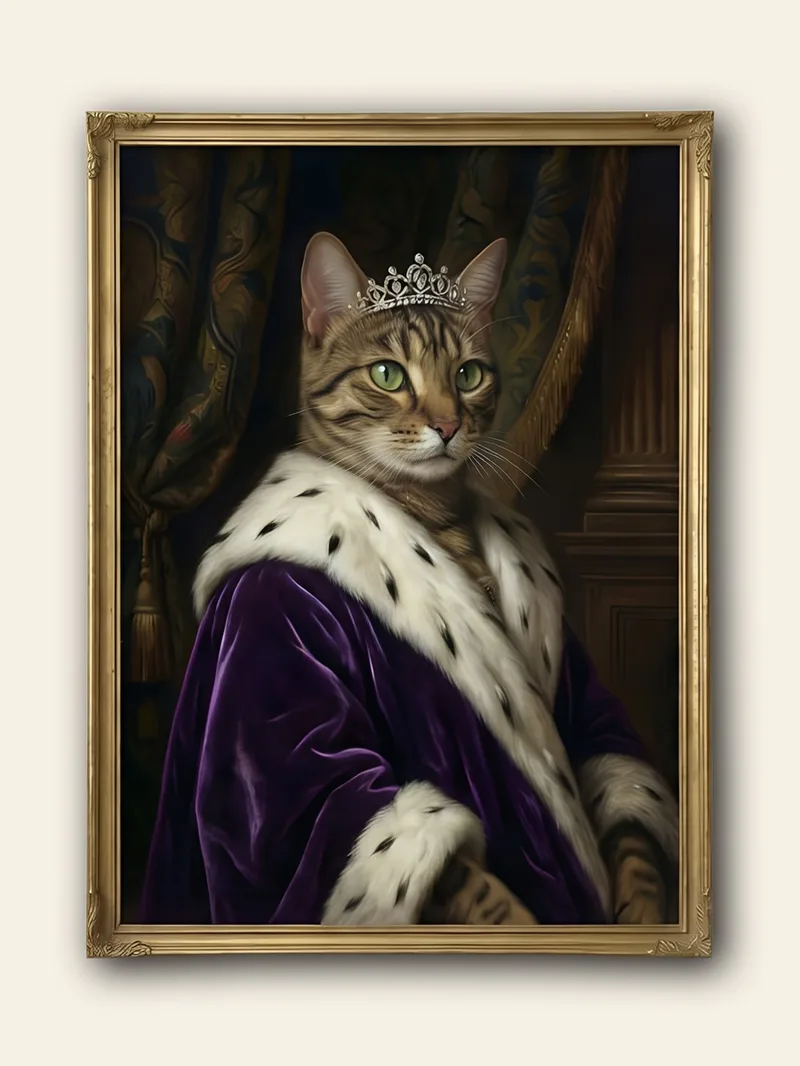 Personalized framed pet portrait as a gift