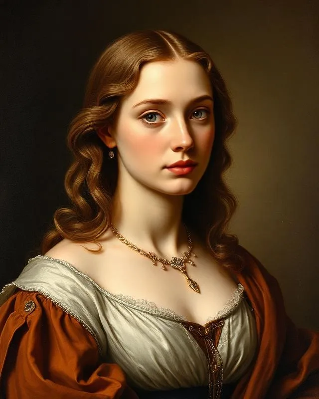 A pet reimagined in a classic Renaissance portrait style with Old Master lighting